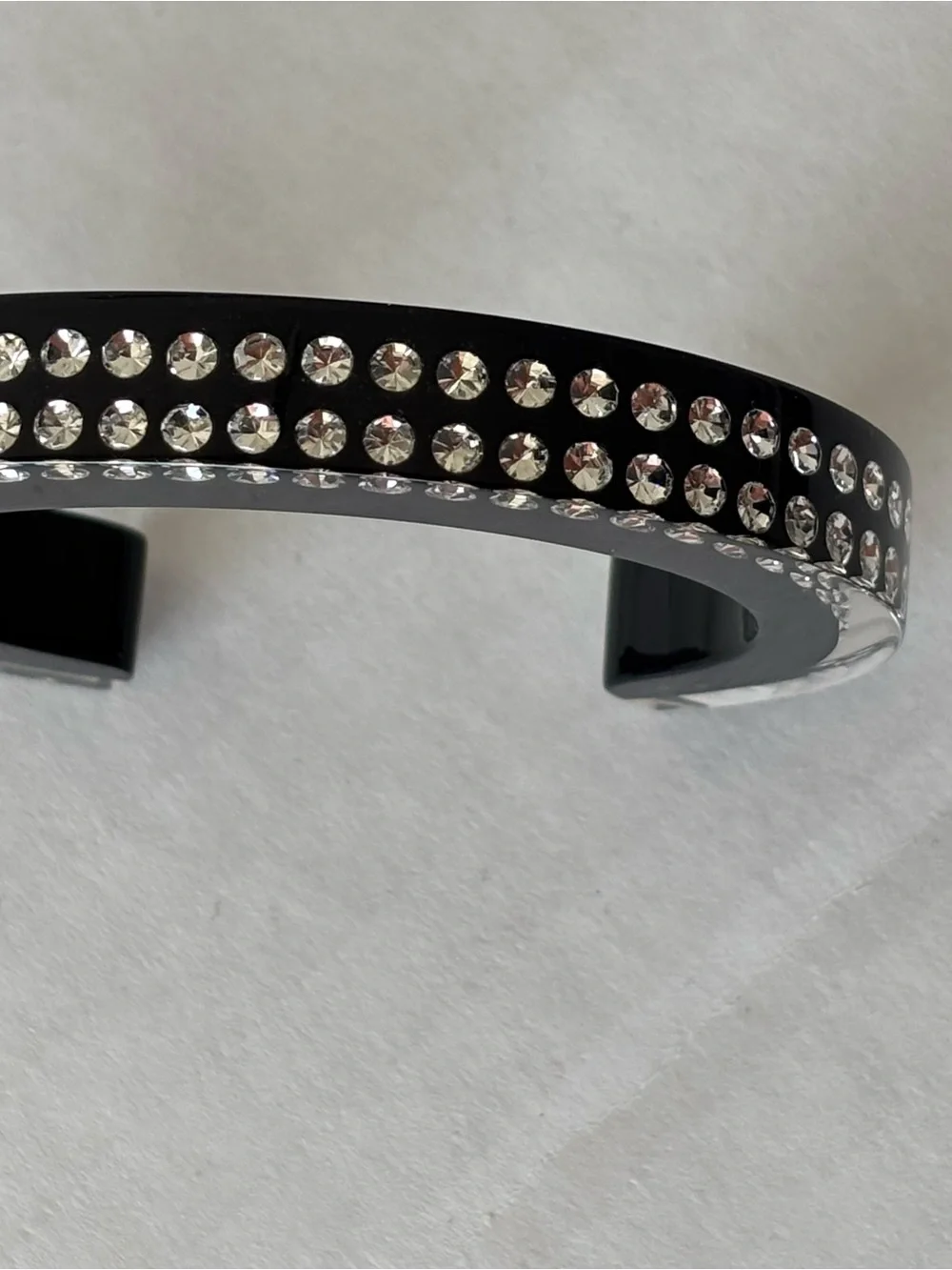 Swarovski Black Crystal Pavé Bangle Bracelet